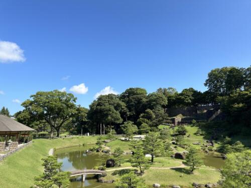 金沢城の庭園